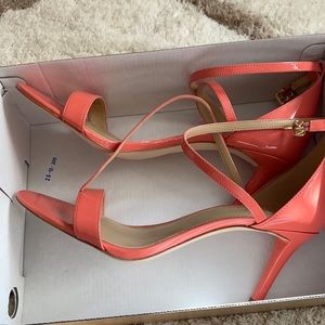 Pink grapefruit Michael Kors Strappy heels